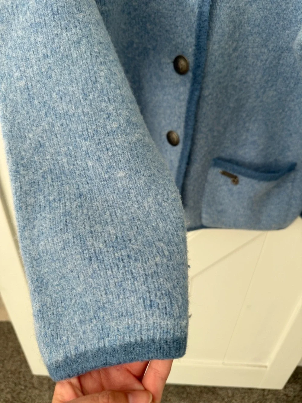 Stapf Boiled Wool Sweater Coat - Picture 4 of 11